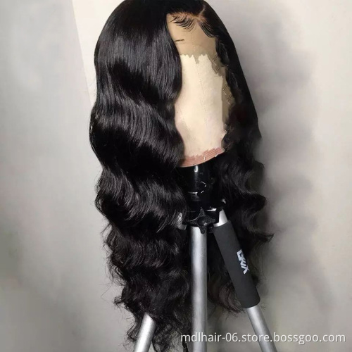 Wholesale 13*4 Lace Wigs Body Wave Lace Front Human Hair Wigs Brazilian Remy Lace Wig For Black Women Natural Color Pre Plucked